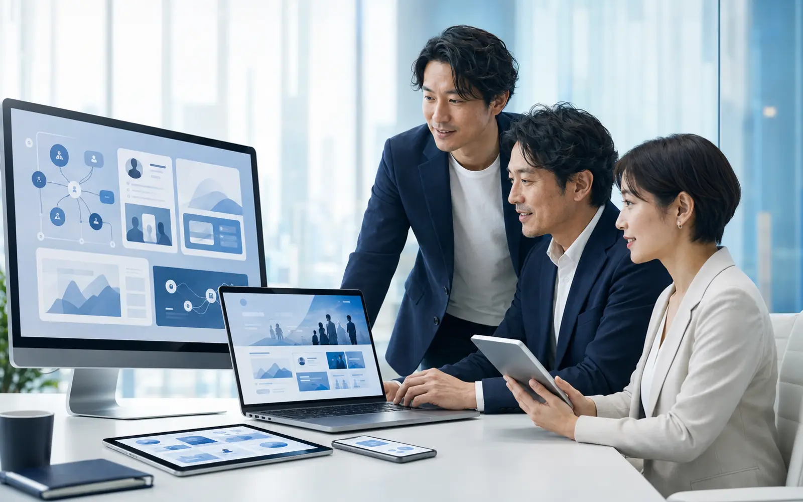 さいたま市の企業・団体・専門サービスとWEB戦略を表現した都市型の制作イメージ